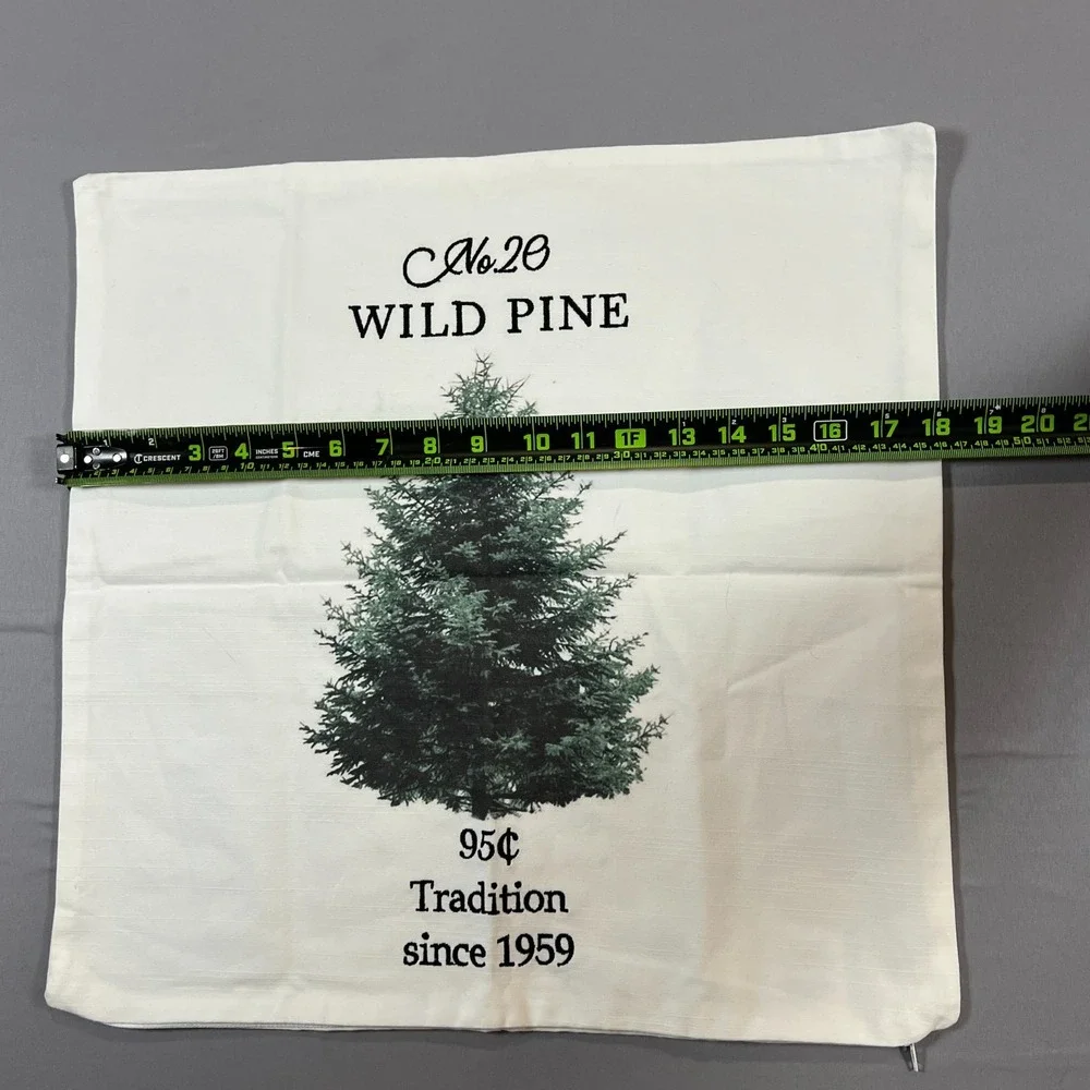 My Texas House Holiday Pine Tree Pillow Cover 18